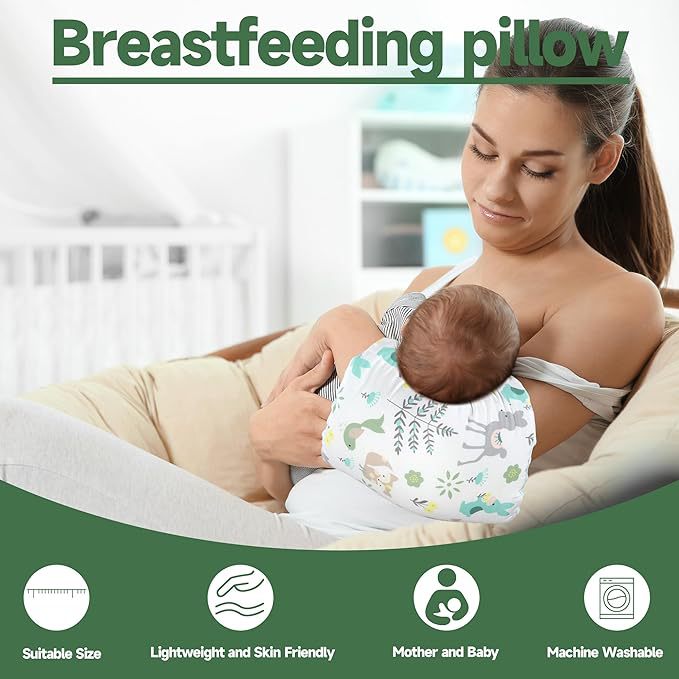 Almohada de brazo de cuna cómoda para bebés de Amazon, sin presión, almohada de lactancia de alimentación de doble cara, venta al por mayor