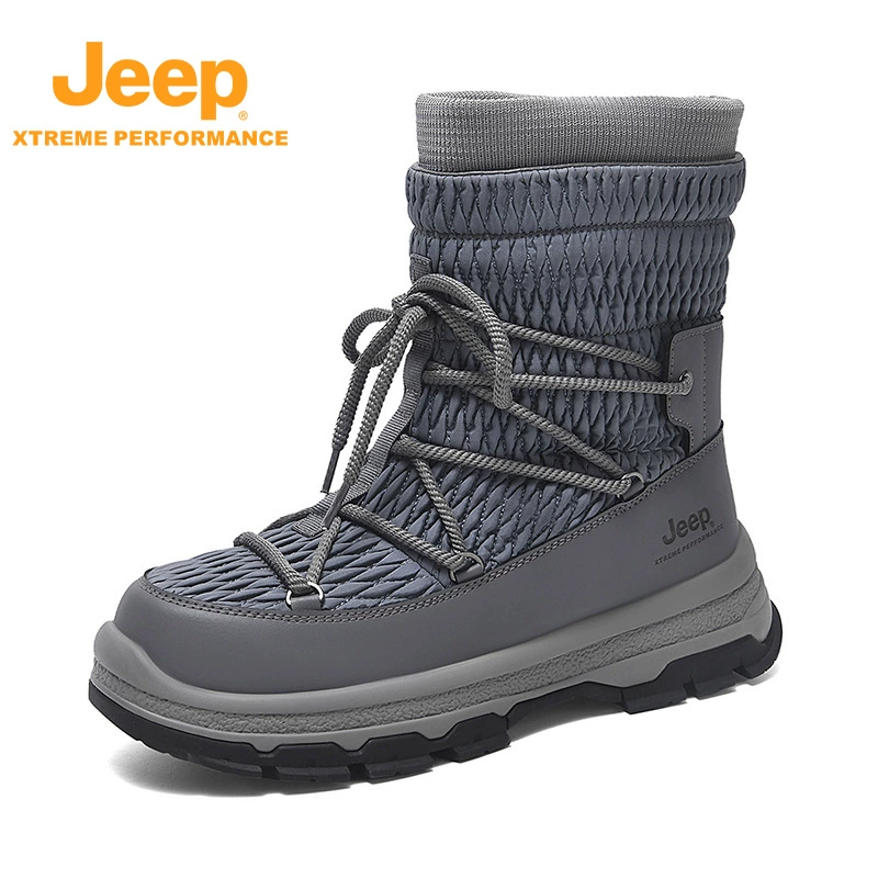 JEEP/Jeep зимний отдых на открытом воздухе спорт теплый плюс бархатный модный тренд противоскользящие и износостойкие походы снежные сапоги