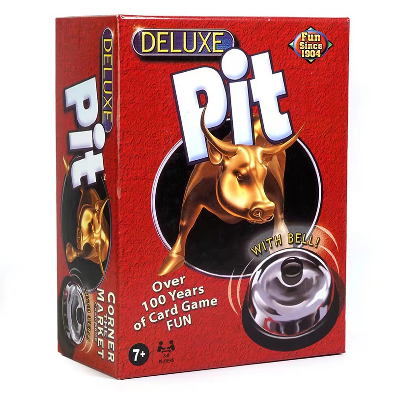 English Deluxe Pit Bull Picture Recognition Card Game: Press the Bell to Race Against Friends, Leisure Party, Parent-Child Game Card
