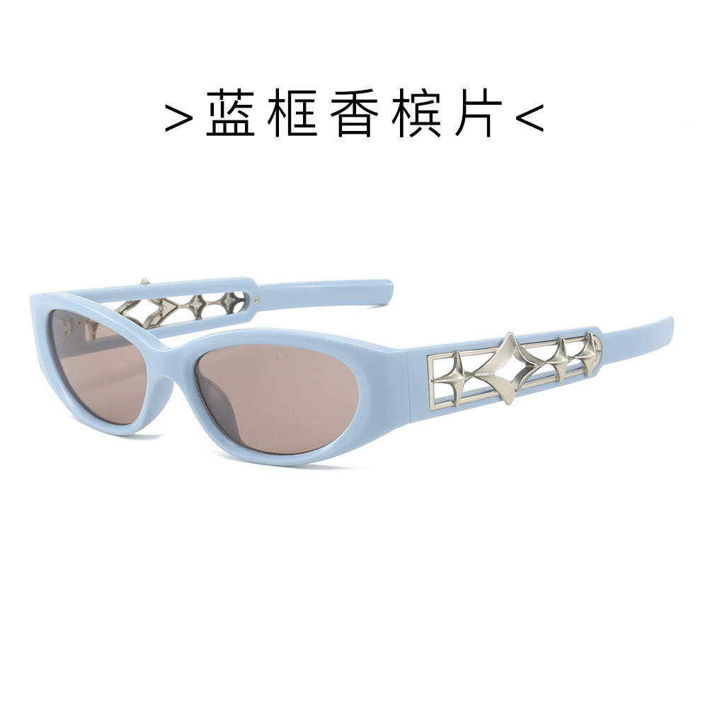 2024 fábrica directa transfronteriza Comercio exterior gafas de sol nueva personalidad punk gafas de sol hombres y mujeres de Europa y América gafas de sol huecas