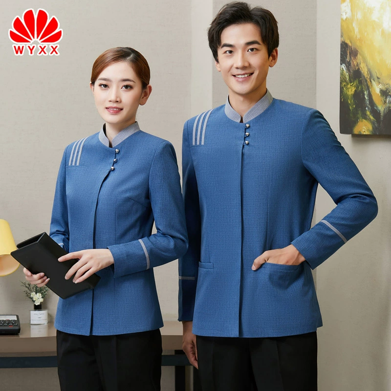 Комбинезон Высококачественная одежда для уборки отеля Осень и зима с длинными рукавами Гостиничная недвижимость Гостевая комната Уборка уборщик Женский костюм