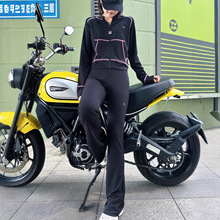 现货alo华夫格面料透气针织连帽卫衣女显瘦长裤休闲瑜伽运动套装