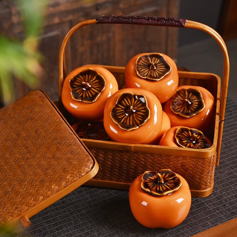 Керамический герметичный горшок Хурма Чайник Хурма Руи Сахарный горшок маленький размер Горшок для хранения Фабрика на заказ Оптовый логотип