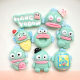 Cute big mouth fish resin accessories wholesale cream glue handmade DIY mobile phone shell grab clip hair accessories material patch