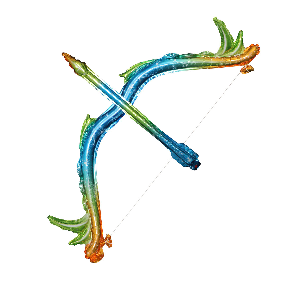 Globo puesto para niños nuevo arco y flecha globo de juguete para niños noche mercado parque puesto empujar globo de película de aluminio