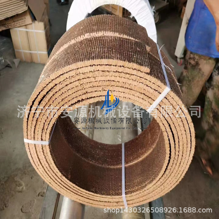 无石棉编织刹车带 石棉刹车带  船厂用橡胶铜丝刹车带