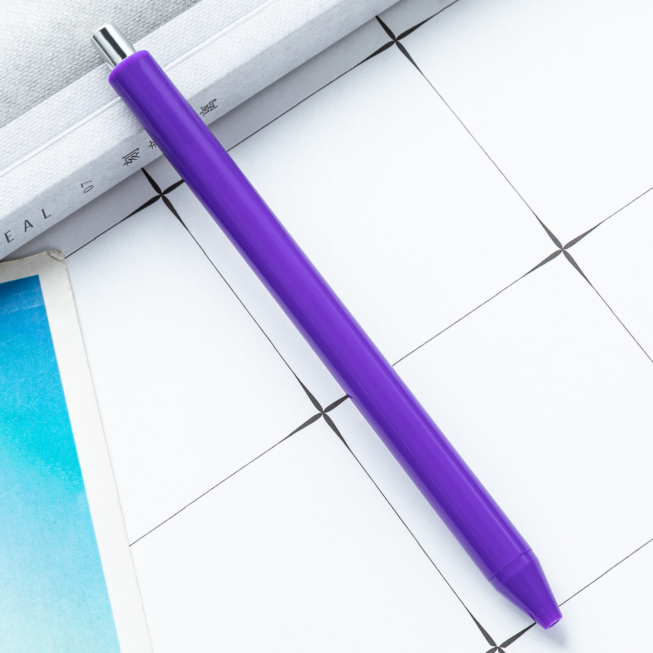 Bolígrafo de plástico imprimible logotipo promocional publicidad publicitaria bolígrafo de regalo simple macarón pequeño bolígrafo fresco