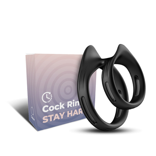 USK-C13 locking ring silicone double ring men's exerciser masturbation device sex toy toy vibration ring/clip 1