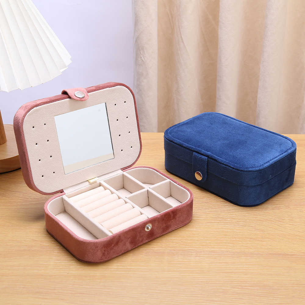 648g Weight Storage Box Storage & Cleaning Jewelry Boxes Classification 1 Piece Quantity Flannel Material Solid Color Pattern Classical Style Classical Solid Color Flannel Wholesale Jewelry Boxes 无