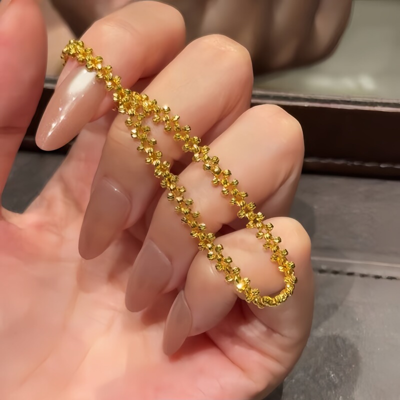 爆闪碎金子手串欧美风时尚极简新品百搭金店同款手链首饰工厂批发|undefined