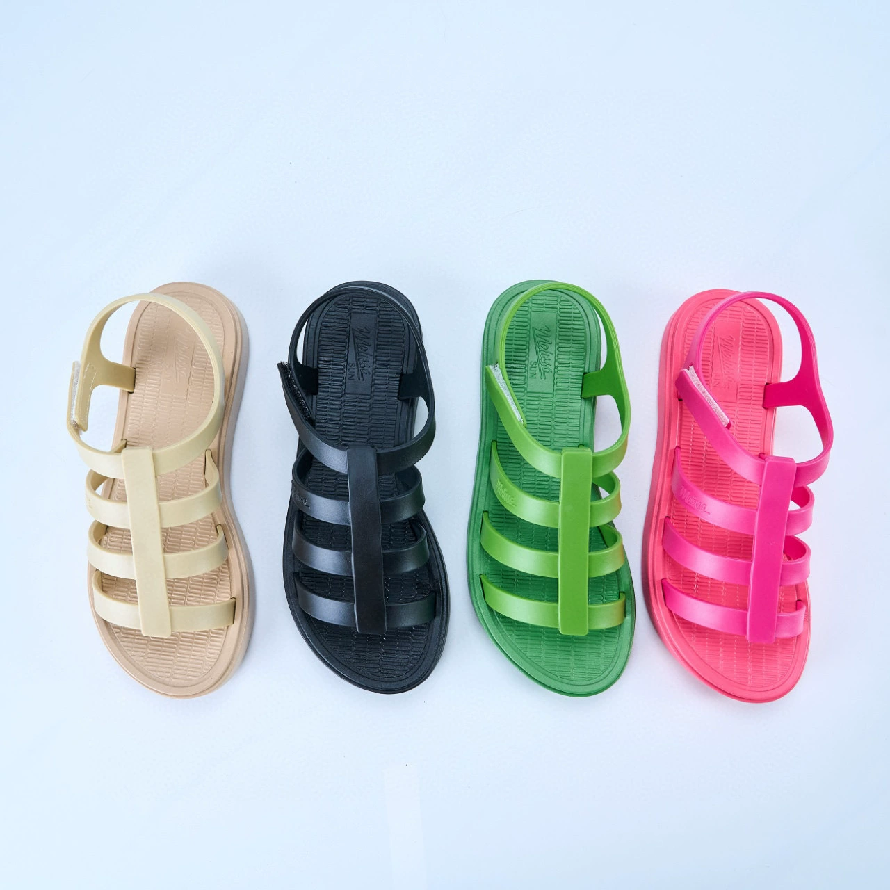 2025 новый кекс Мелисса на толстой подошве с открытыми пальцами римские сандалии женские пляжные туфли повседневные нескользящие ароматные туфли