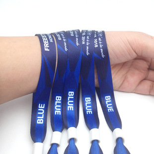 Disposable Polyester Wrist Band Thermal Transfer logo Annual Meeting Event Group Ticket Test Drive Bracelet