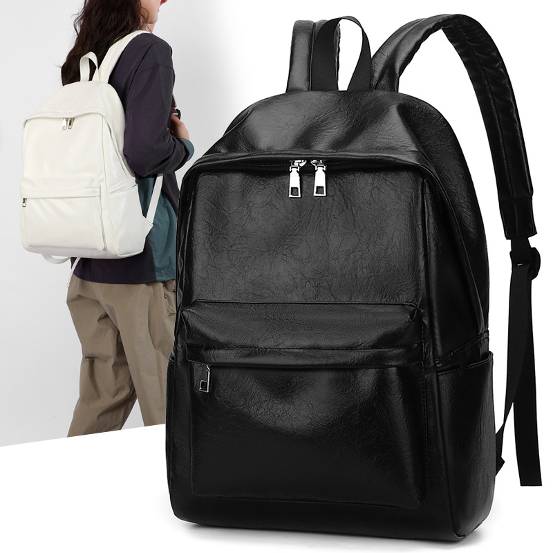 Japanese polyurethane capacious backpack