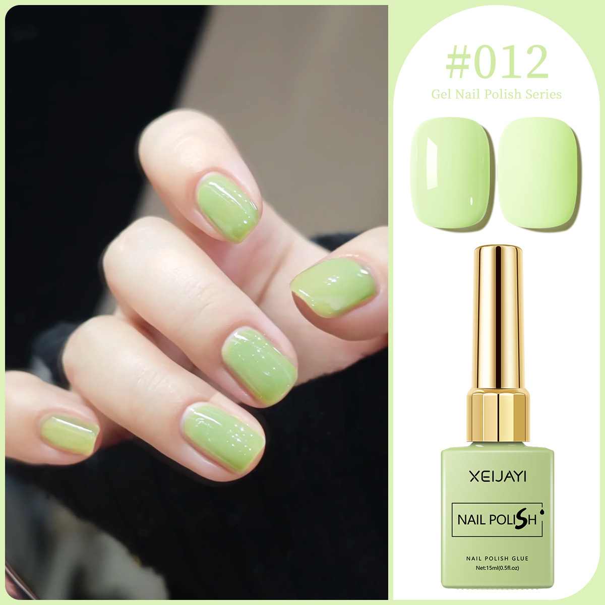 Macaron color pegamento de uñas 2025 nuevo estilo de moda Chellie rojo oliva verde pegamento de uñas