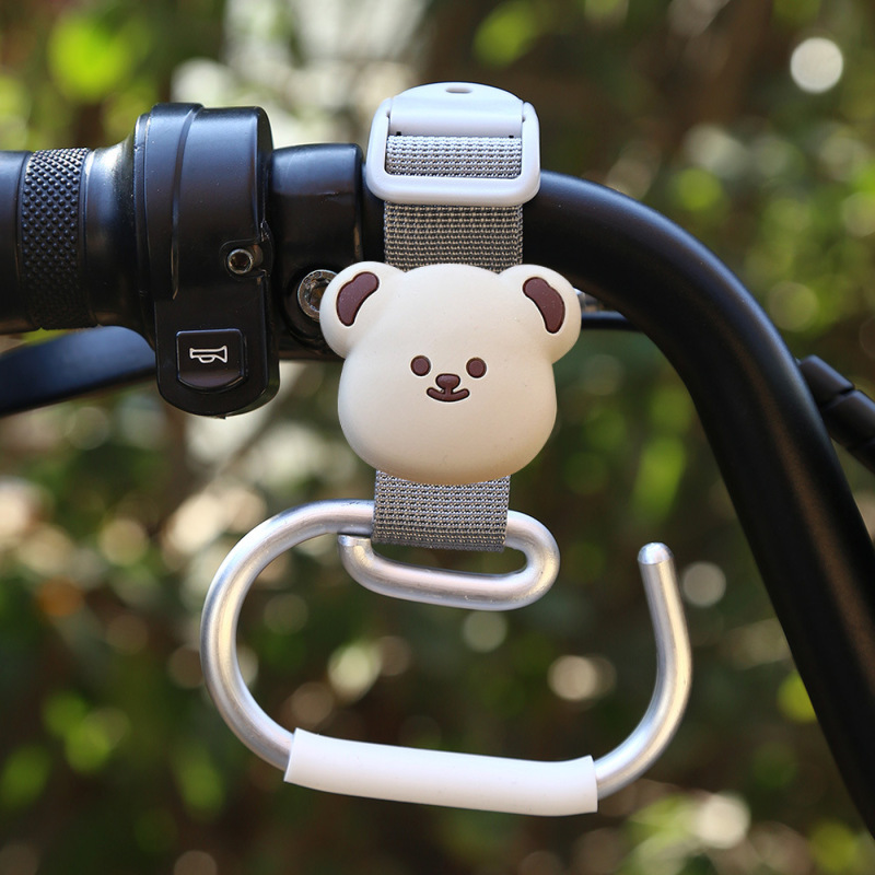 電気自動車のフックの前の漫画のかわいいベビーカーの荷重のフックの神器の小さい毛のロバのナイロンのひものフック|undefined