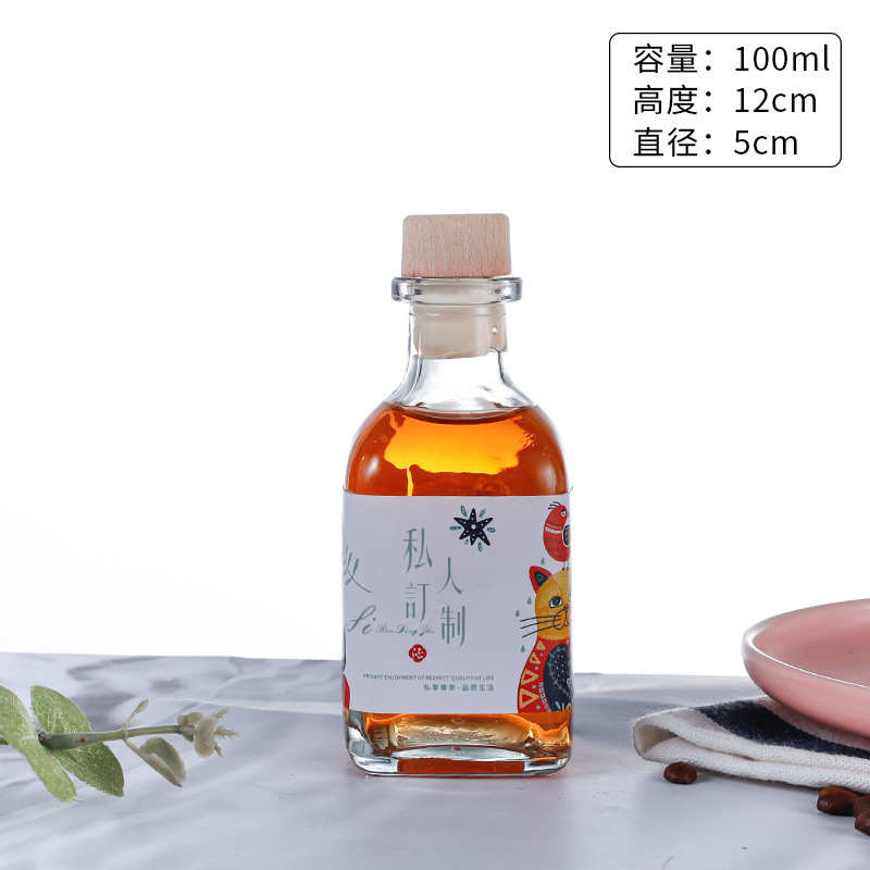 Botella de vino de fruta dulce de fábrica Beirui, botella de vidrio, botella de vino oolong, botella de vino multifuncional de fruta de ciruela verde, caja de regalo para mujeres