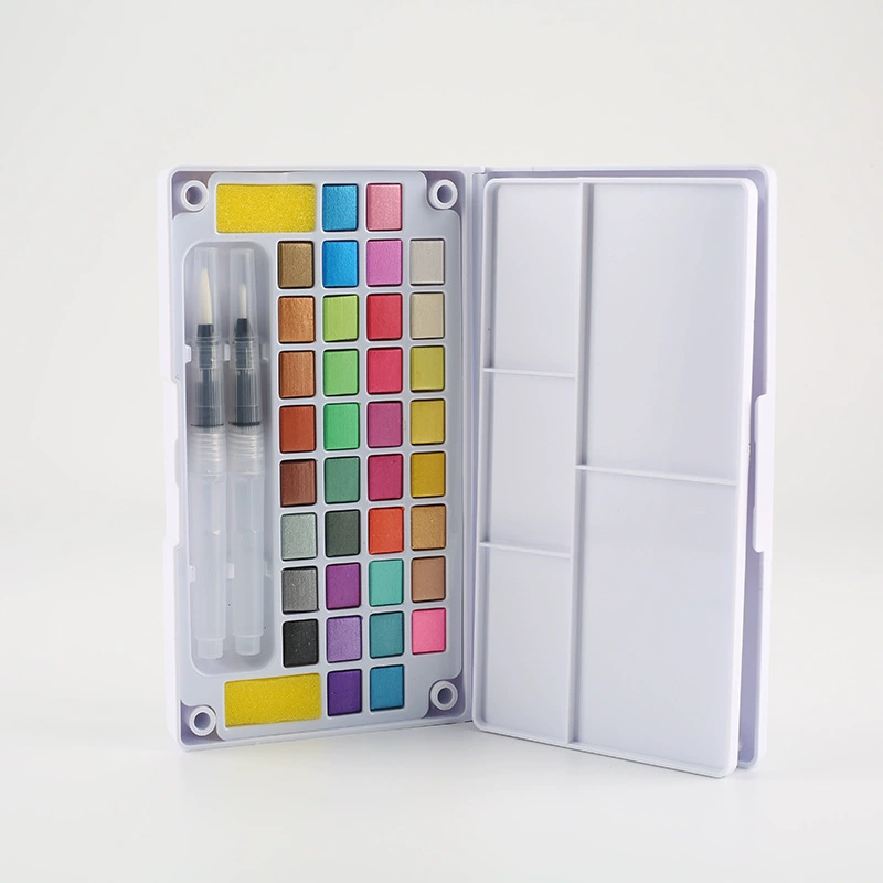 Watercolour, pigment gouache, handheld art set for elementary school students, 40 colors, wholesale