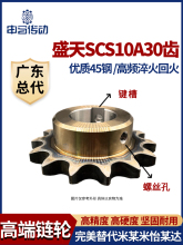 盛天链轮SCS链轮加工成品 SCS5分10A30齿 高精度耐磨损 申马传动
