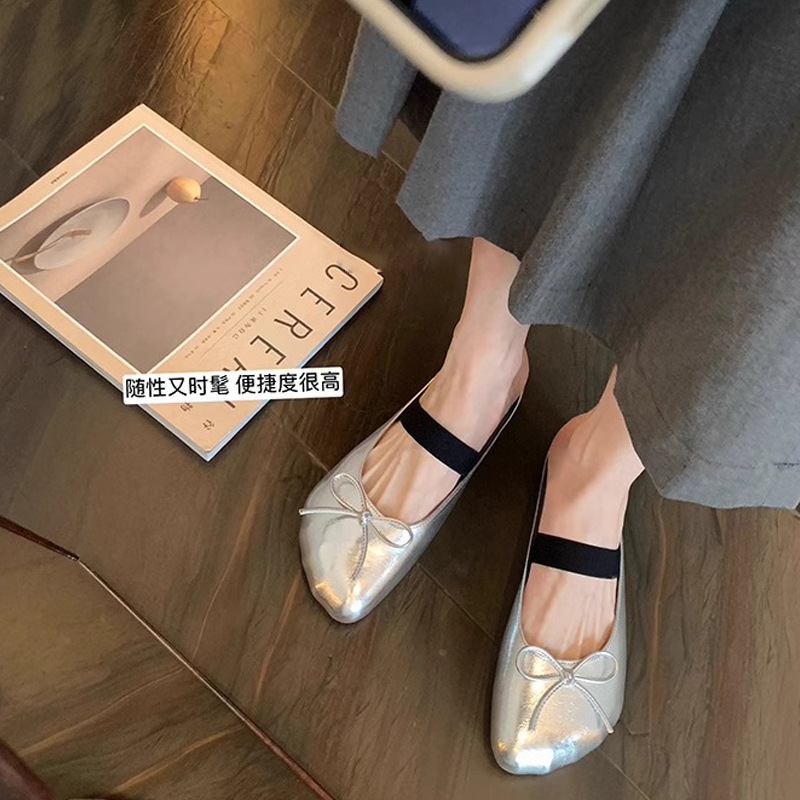 Nuevo estilo de primavera irregular cabeza de mango arco francés una correa universal perezoso medio arrastrador