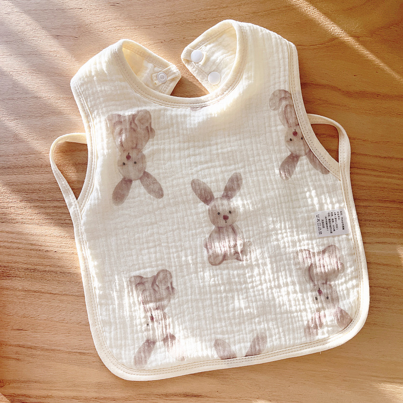 Babecera de algodón para bebés y bebés, toalla de saliva impermeable, toalla de almohadilla de leche anti-vomitación, bolsillo de comida, otoño y invierno