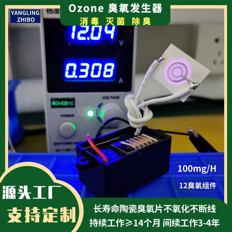 26*20mm长寿命臭氧片5V12V臭氧发生器空气净化臭氧机配件除菌