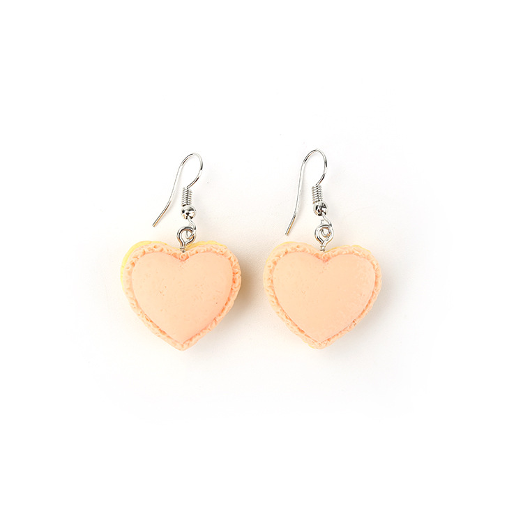 18g Weight Drop Earrings Classification Wholesale Jewelry Cartoon Style Heart Shape Resin Drop Earrings