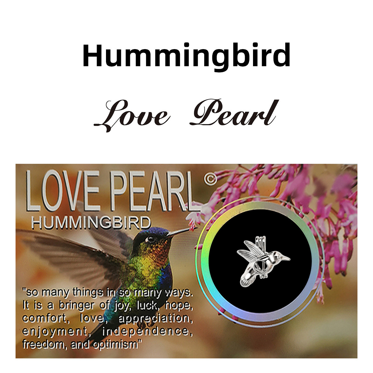 Wish/Love Pearl爱之珠热卖DIY天然珍珠蜂鸟吊坠项链珍珠河蚌礼盒