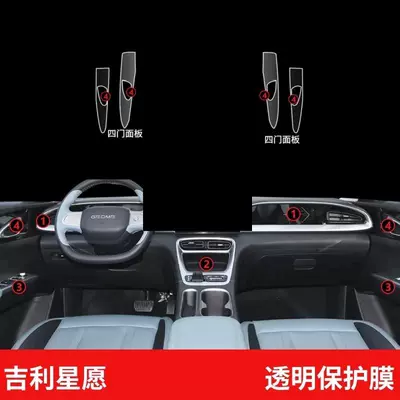 25 Geely Star Wish Car interior film - 25-types-of-xingyuan-car-door-protective-films
