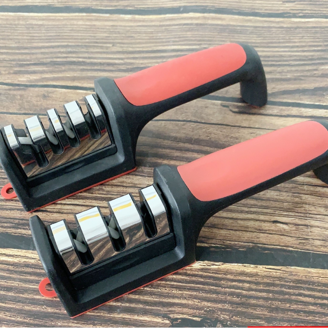 家用磨刀器磨刀石厨房小工具多功能手持快速三段磨刀工具批发