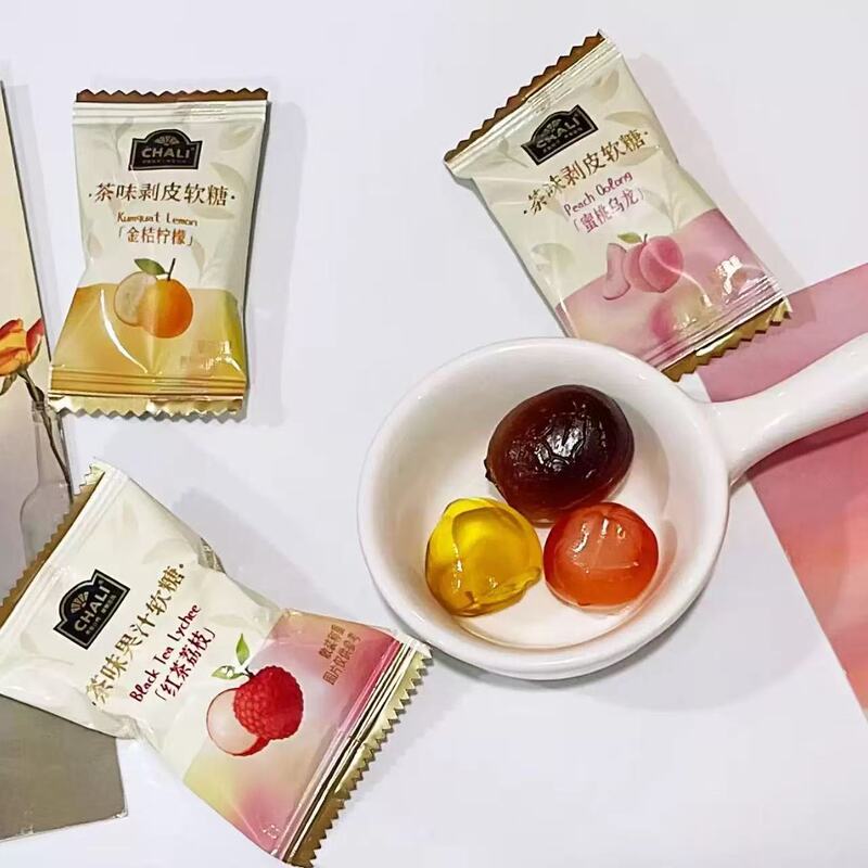 Tea-Flavored Fruit Peel Juice Gummy Candy Fruit-Flavored Candy Souvenir Treat Snack Candy High Appearance Value Tea-Flavored Fruit Peel Juice Gummy Candy Fruit-Flavored Candy Souvenir Treat Snack Candy High Appearance Value