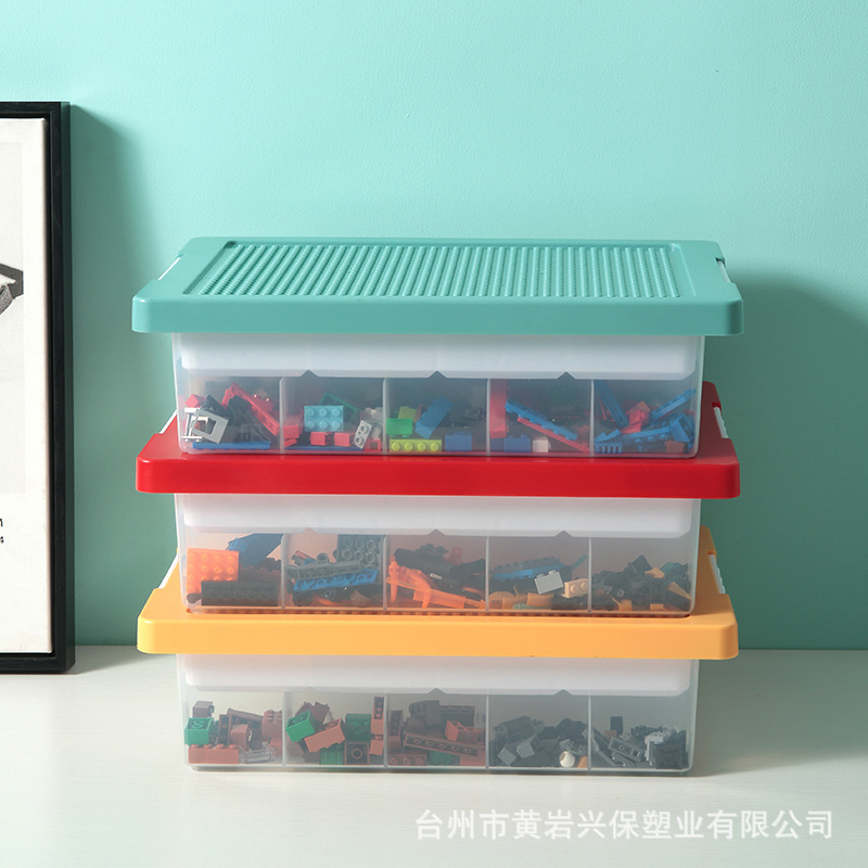 Caja de almacenamiento de juguetes Lego bloques de construcción clasificación piezas compartimiento pequeño artefacto de almacenamiento de partículas caja de almacenamiento de juguetes para niños