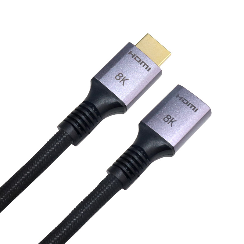 定制款hdmi延长线 8k60hz公对母接口电脑投影仪高清转接线 hdmi8k