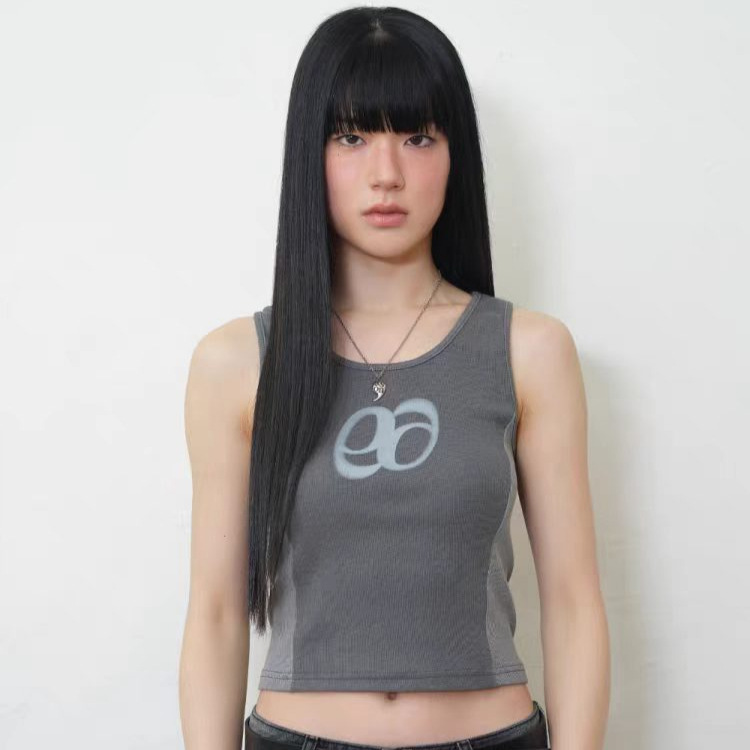 26新款现/as*n印花超薄款短款修身显瘦短袖长袖T恤女生夏季背心