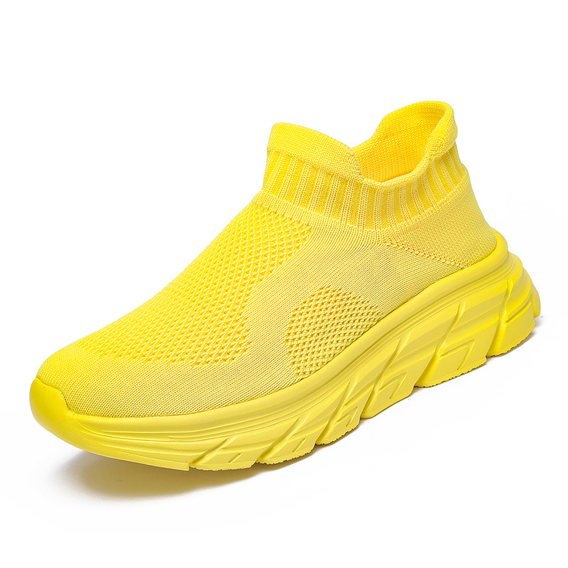 Couple's Lightweight Sneakers With Breathable Mesh Upper, Slip-Resistant Socks, Thick Soles - Unisex Casual Athletic Shoes