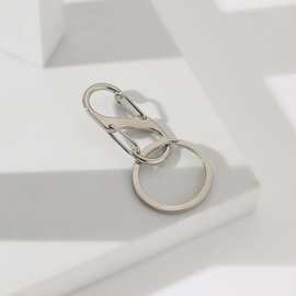 热卖锌合金汽车钥匙扣汽车配件用品男简约金属登山扣饰品挂件配件