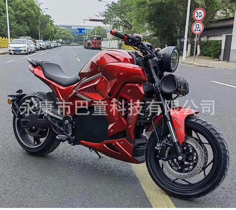 Cross-Border Export of Russian High-Speed Electric Motor Motorcycle Diavel Big Devil Motorcycle 72V Lithium Battery