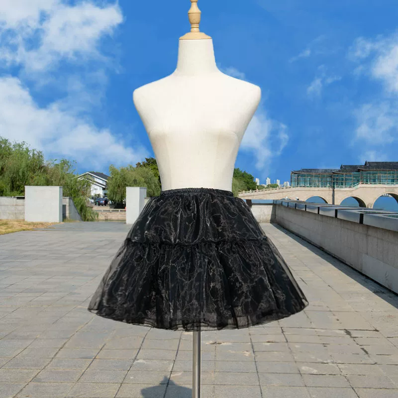 Юбка Lolita поддержка четырех слоев плюс ежедневная безкостная пушистая кружевная подкладка, плетение Lolita COS внутренняя одежда