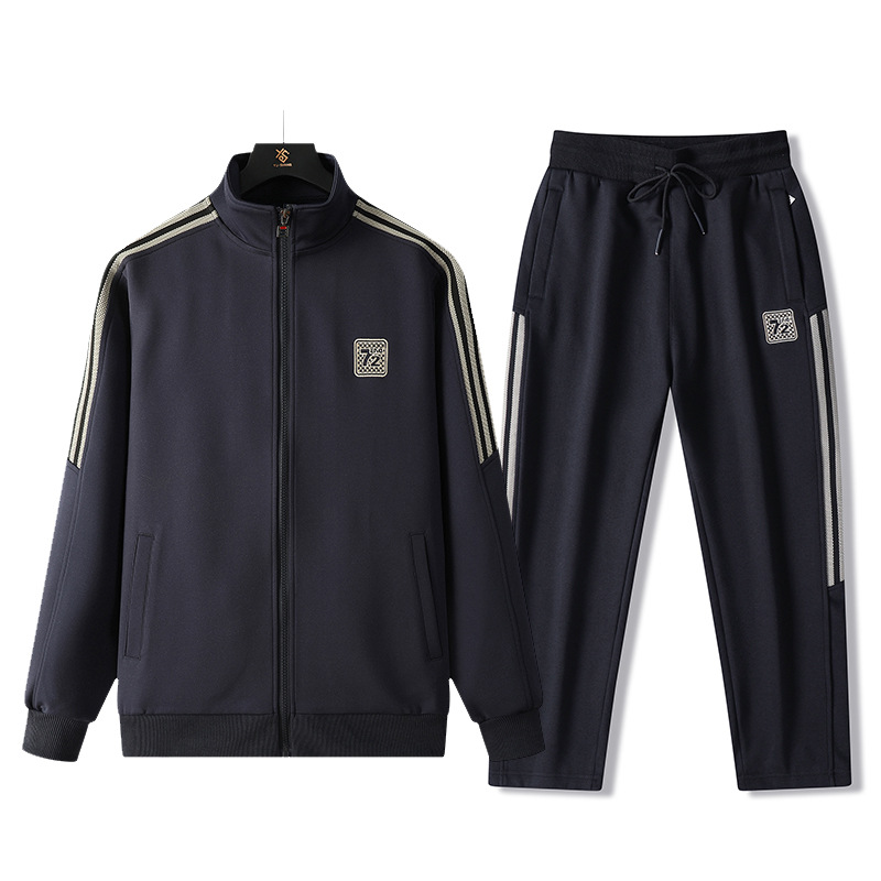 Traje deportivo para Hombre Ropa de primavera y otoño 2023 Nuevo suéter deportivo cardigan de talla grande para hombre traje de primavera y otoño