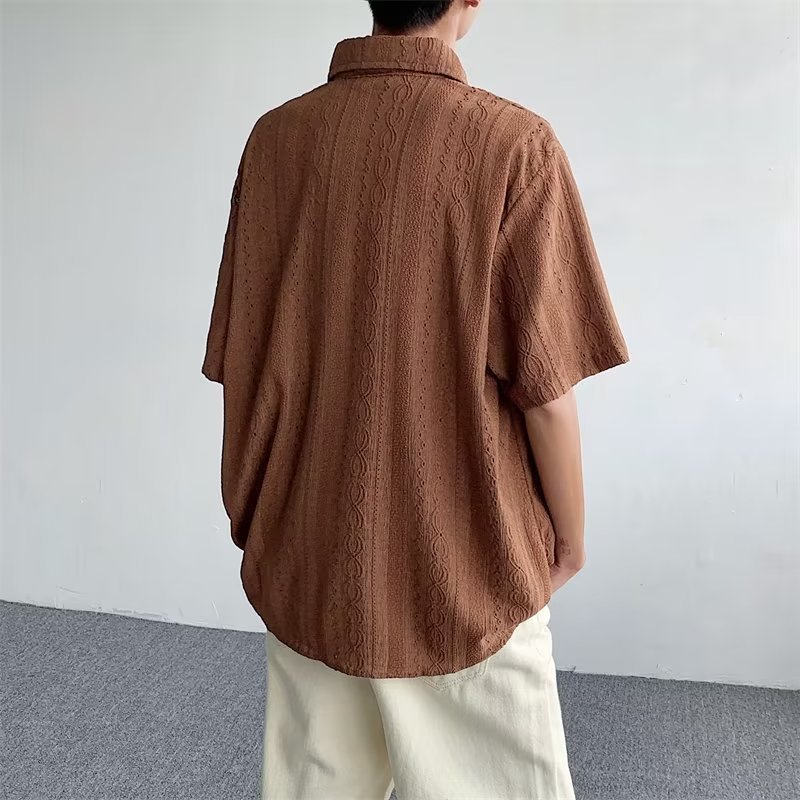 Japanese retro thin design shirt