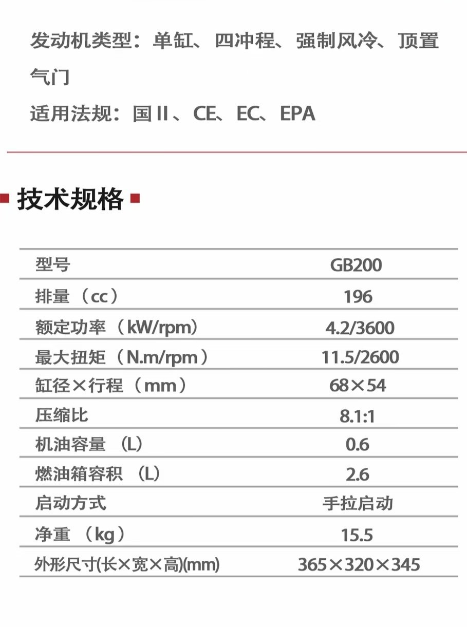 Chongqing Zongshen GB200F Gasoline Engine 168 Water Pump Marine Power 7 HP Flat Key Spray Spray Slurry
