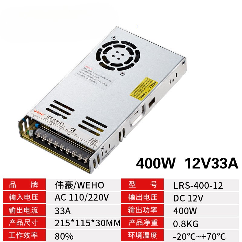 LRS Weihao 12V transformador de alimentación de conmutación 220V 24V motor DC controlado por la industria de monitoreo de seguridad controlador de acceso image 25