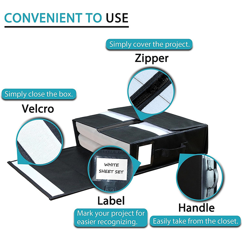 Caja de almacenamiento de ropa INS transfronteriza hogar ropa grande bolsa de almacenamiento de edredón caja de almacenamiento portátil plegable