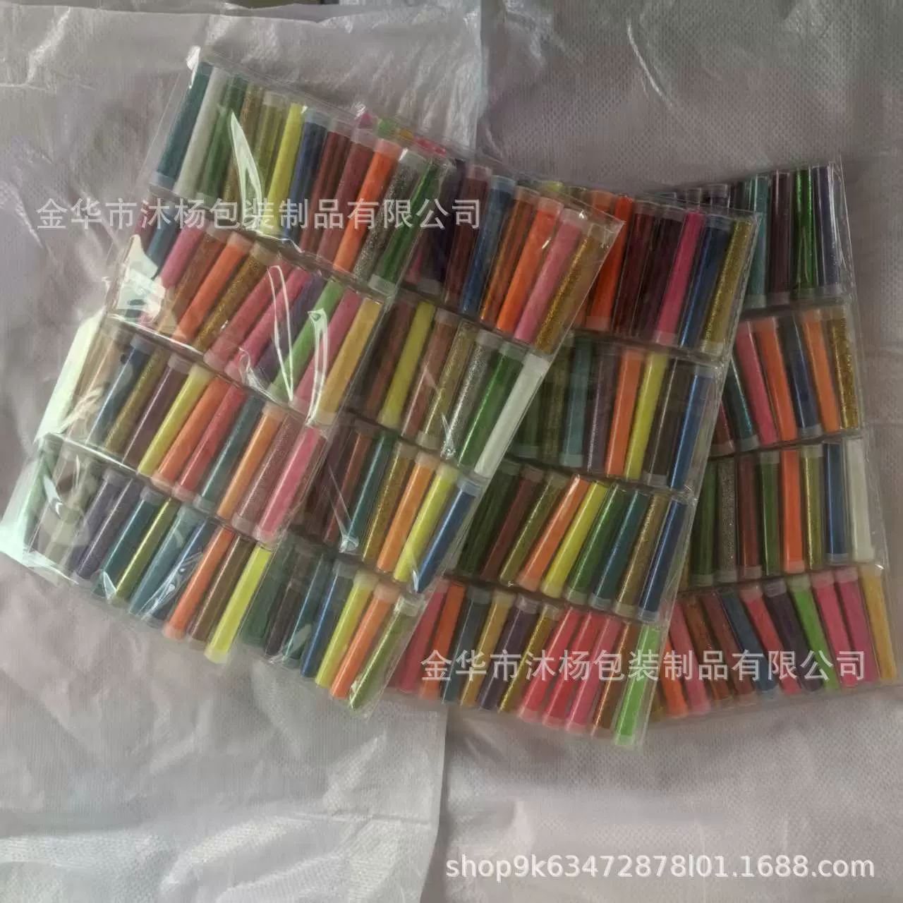 48色瓶装金葱粉套装 试管装金粉亮片DIY胶水笔颜料史莱姆填充闪粉