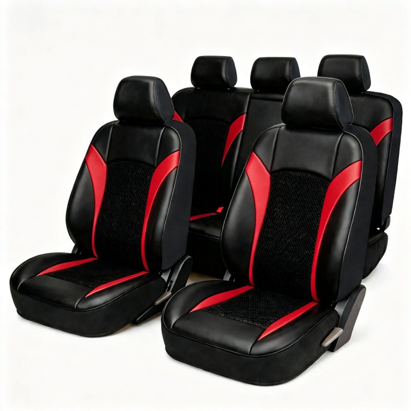 New cross-border car seat cushion, single-person car seat cushion, leather breathable cushion, European and Middle Eastern car seat cushion