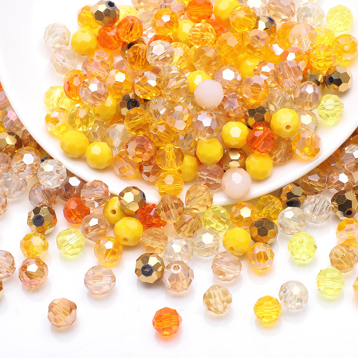 1 Set Diameter 3mm Diameter 4mm Diameter 6 Mm Crystal Glass Round Beads display picture 7