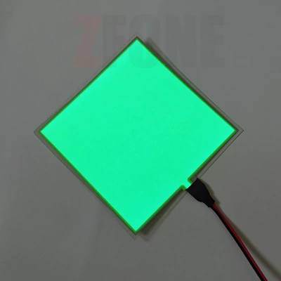 Cold light sheet — Sheet Ultra-Thin Light-Emitting Board Cold Light - with-battery-box-5cm5cm-green