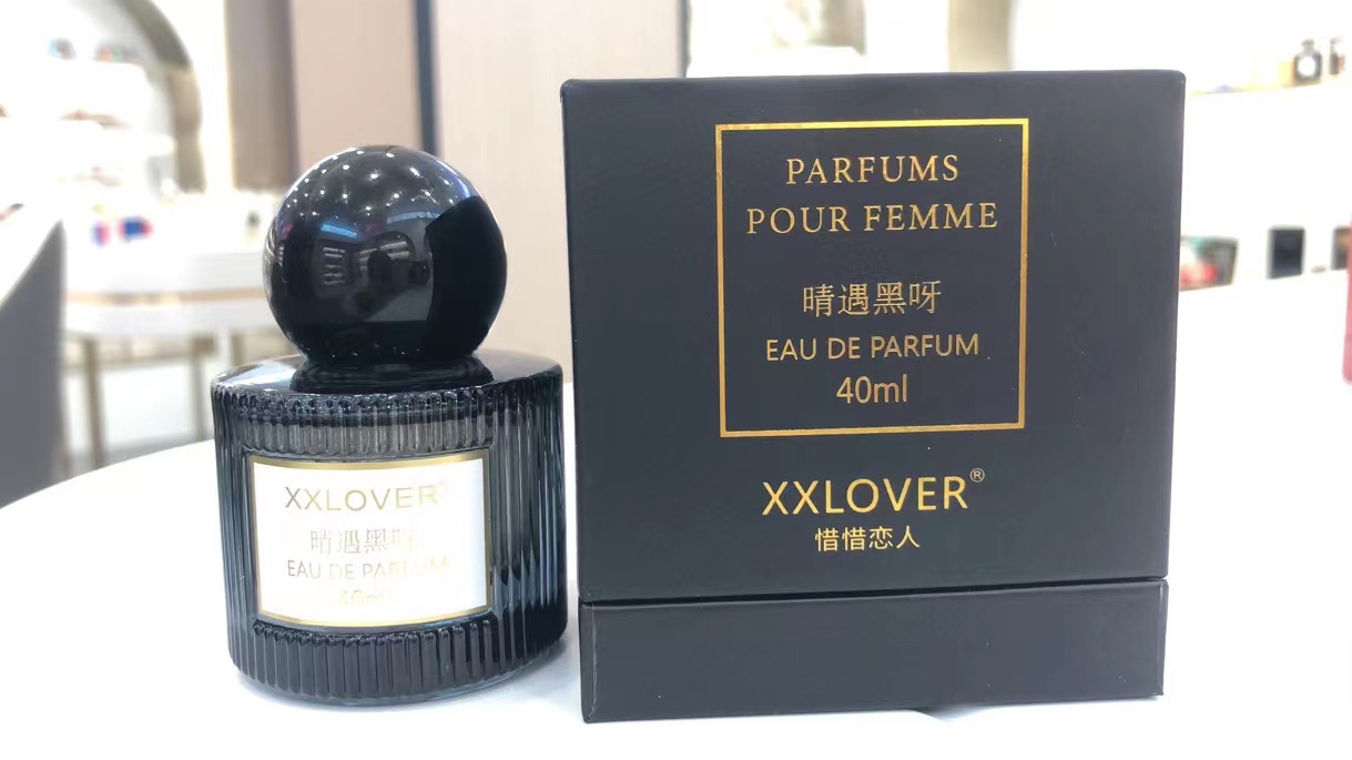 Perfume Xixi Lovers Black Ya para Mujer, Fragancia Ligera y Duradera, Alternativa Fresca a Black Duck, 40 ml, Caja de Regalo, Venta al Por Mayor
