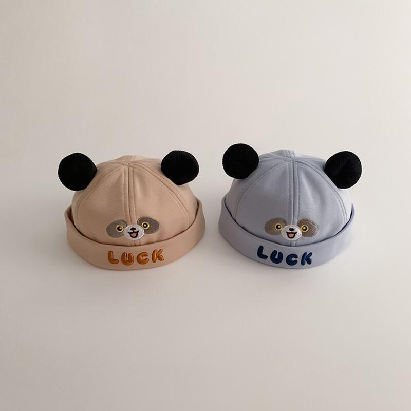 Sombrero de bebé primavera y otoño caliente a prueba de viento sombrero principal para niños y niñas de invierno lindos dibujos animados calabaza sombrero de moda