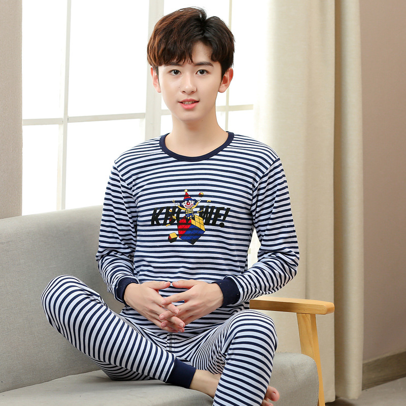 Ropa interior para niños ropa de otoño pantalones largos nuevos niños medianos y grandes ropa interior térmica bebé pijamas traje de desgaste para el hogar
