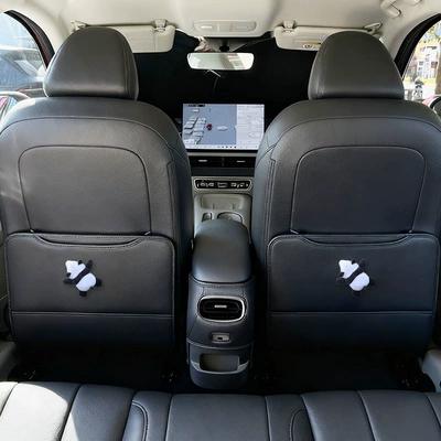 Great Wall Ora 5 car seat: Chair back anti-kick pad - papa-panda-oula-5-rear-seat-anti-kick-pads-3-piece-set-starry-night-gray